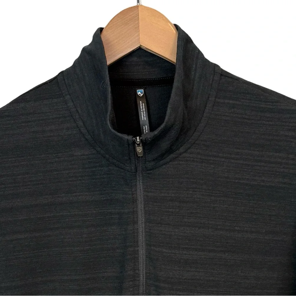 KÜHL Women's Accel 1/2 Zip lightweight performance black sweatshirt EUC - Picture 3 of 10